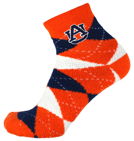 Auburn Tigers Argyle Fuzzy Socks