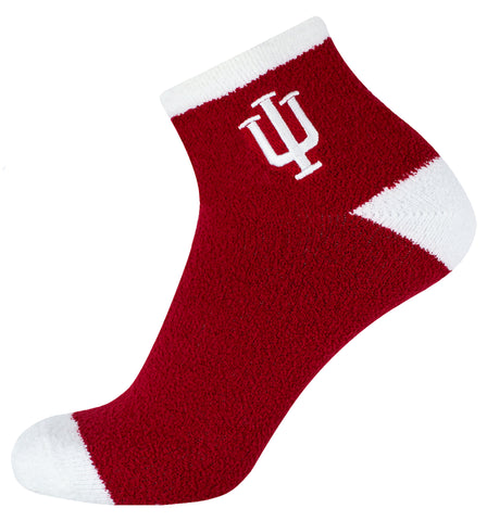 Indiana Hoosiers Solid Fuzzy Socks