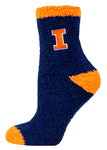 Illinois Fighting Illini Solid Fuzzy Socks