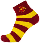 Iowa State Cyclones Stripe Fuzzy Socks