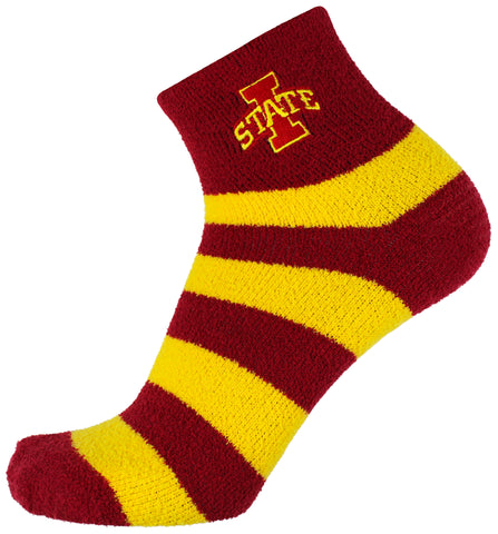 Iowa State Cyclones Stripe Fuzzy Socks