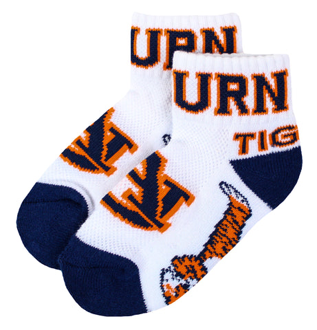 Auburn Tigers Toddler Quarter Socks