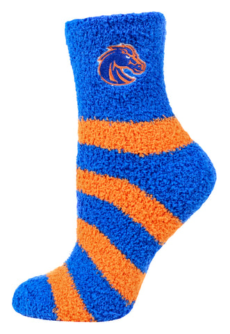 Boise State Broncos Stripe Fuzzy Socks