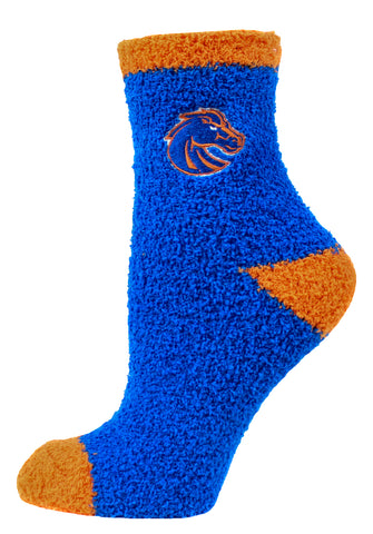 Boise State Broncos Solid Fuzzy Socks