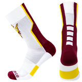 Arizona State Sun Devils White Sports Performance Socks