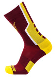 Arizona State Sun Devils Maroon Sports Performance Socks