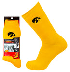Iowa Hawkeyes Gold Thermal Socks