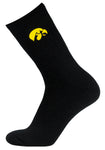 Iowa Hawkeyes Black Thermal Socks