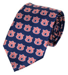 Auburn Tigers Repeating Blue Necktie