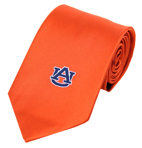 Auburn Tigers Solid Orange Necktie
