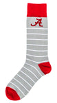 Alabama Crimson Tide Crimson White Dress Socks