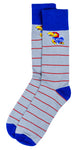 Kansas Jayhawks Red Striped Dress Socks