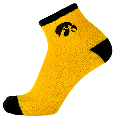 Iowa Hawkeyes Solid Gold Fuzzy Socks