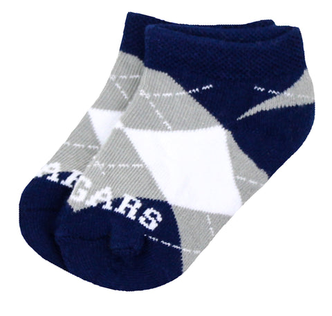 BYU Cougars Baby Argyle No-Show Footies