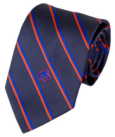 Boise State Broncos Charcoal Stripe Necktie - Bronco