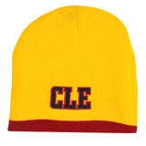 Cleveland Wine & Gold Reversible Knit Hat