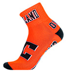 Cleveland Orange Quarter Socks