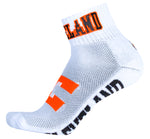 Cleveland White Quarter Socks