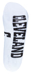 Cleveland White Quarter Socks