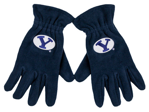BYU Cougars Navy Fleece Gloves