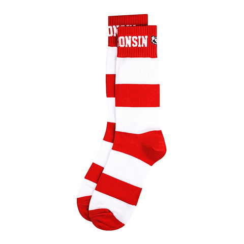 Wisconsin Badgers Stripe Dress Socks