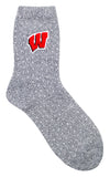 Wisconsin Badgers Women's Lounge Socks - (2 Pack)