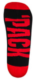 NC State Wolfpack Black Footies