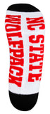 NC State Wolfpack White Quarter Socks