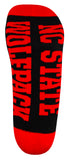 NC State Wolfpack Black Quarter Socks