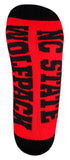 NC State Wolfpack Red Quarter Socks