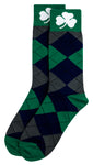 Irish Navy Argyle Dress Socks