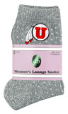 Utah Utes Women's Lounge Socks - (2 Pack)