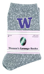 Washington Huskies Women's Lounge Socks - (2 Pack)