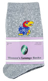 Kansas Jayhawks Women's Lounge Socks - (2 Pack)