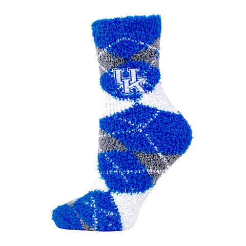 Kentucky Wildcats Argyle Fuzzy Socks