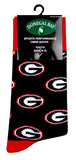 Georgia Bulldogs Kid's Repeating Crew Socks (ages 9-12)