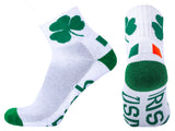 Irish White Quarter Socks