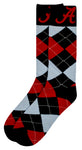 Alabama Crimson Tide Argyle Dress Socks