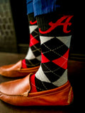 Alabama Crimson Tide Argyle Dress Socks