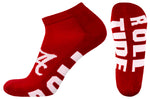 Alabama Crimson Tide Crimson No-Show Footies